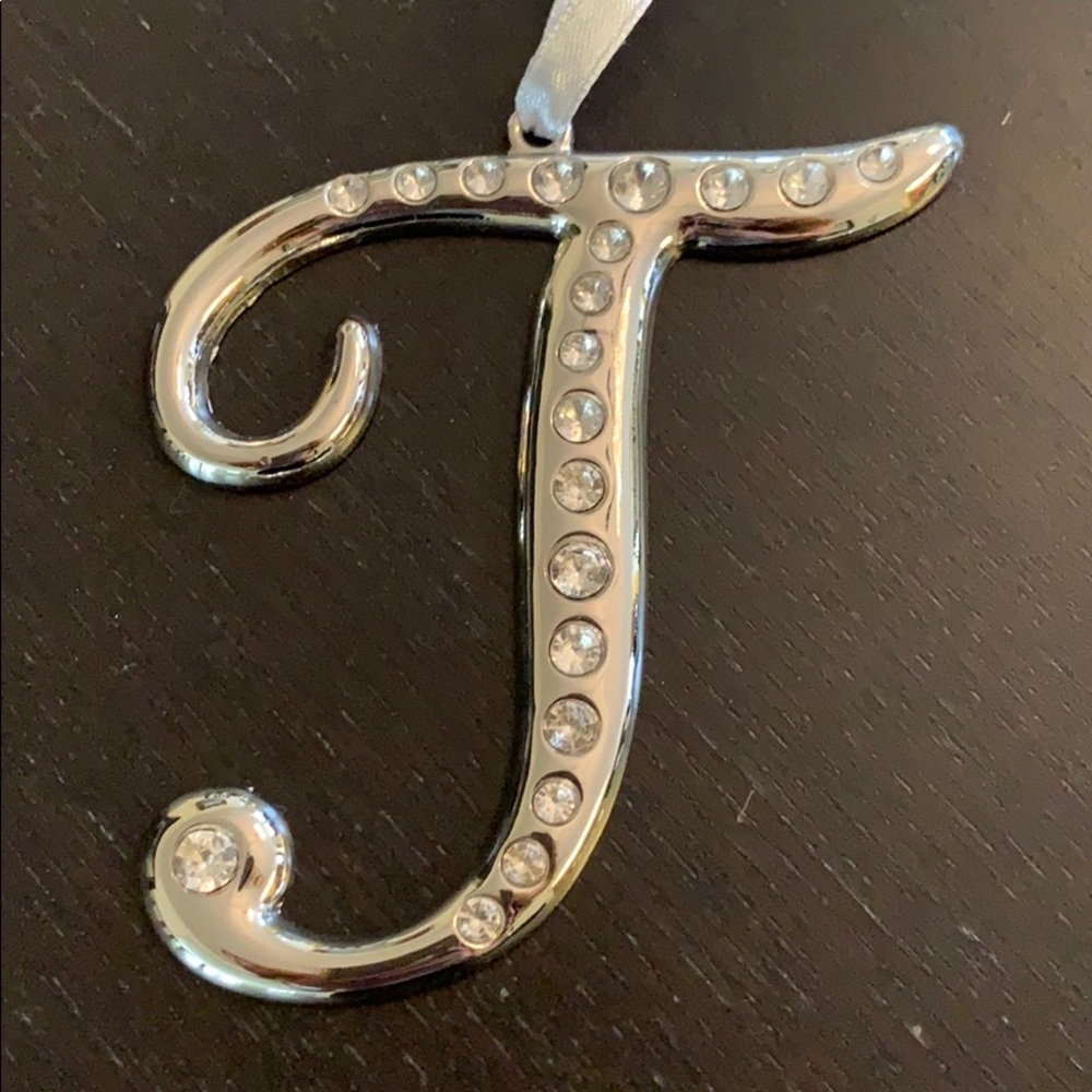 “T” Rhinestone Ornament - Picture 2 of 3